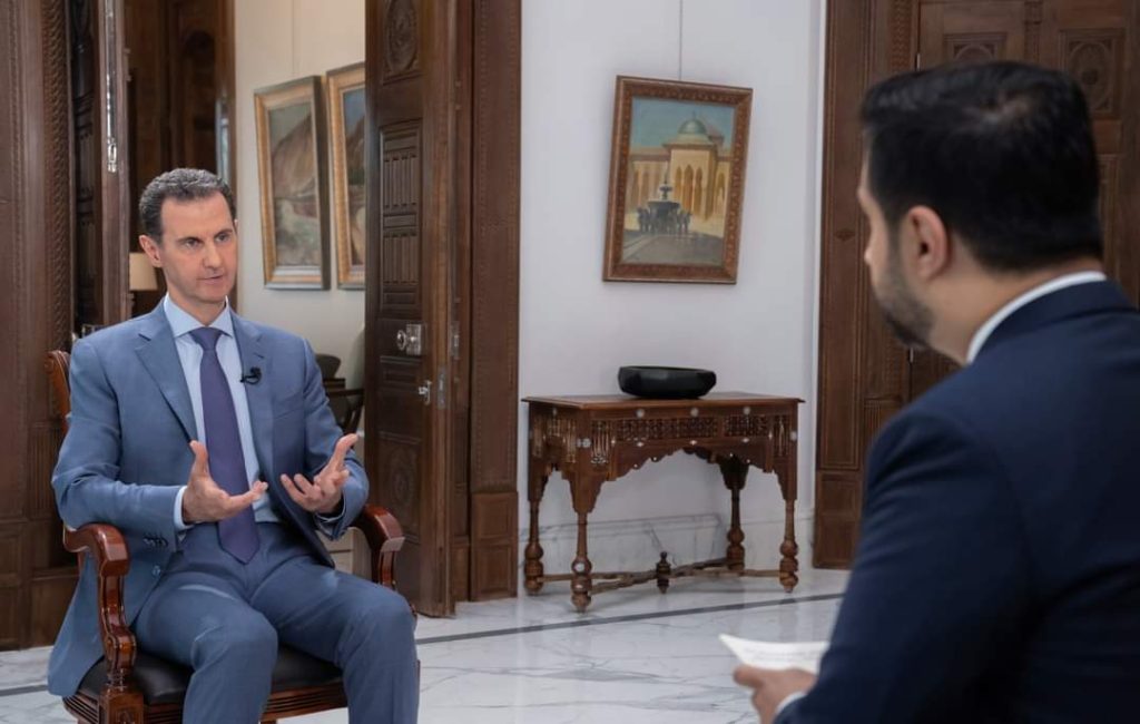 حديث الرئيس الأسد لقناة سكاي نيوز عربية