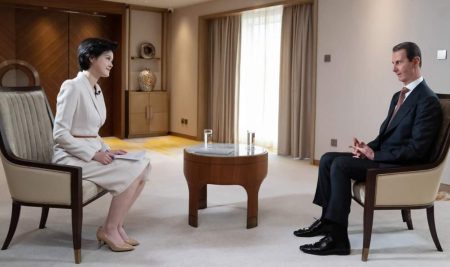 المقابلة المتلفزة التي أجراها تلفزيون الصين المركزي  CCTV مع الرئيس بشار الأسد خلال زيارته إلى جمهورية الصين الشعبية