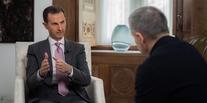 مقابلة الرئيس بشار الأسد مع الصحفي فلاديمير سولوفيوف